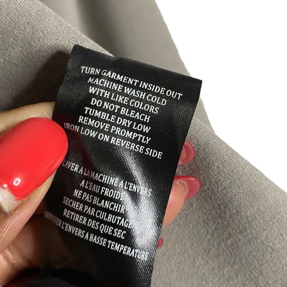 Blank NYC Women's Gray Double Breasted Zip Sleeve Blazer - Picture 9 of 9